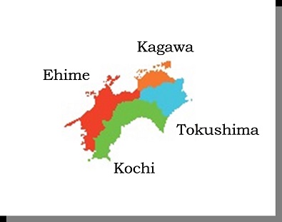 Map of Shikoku